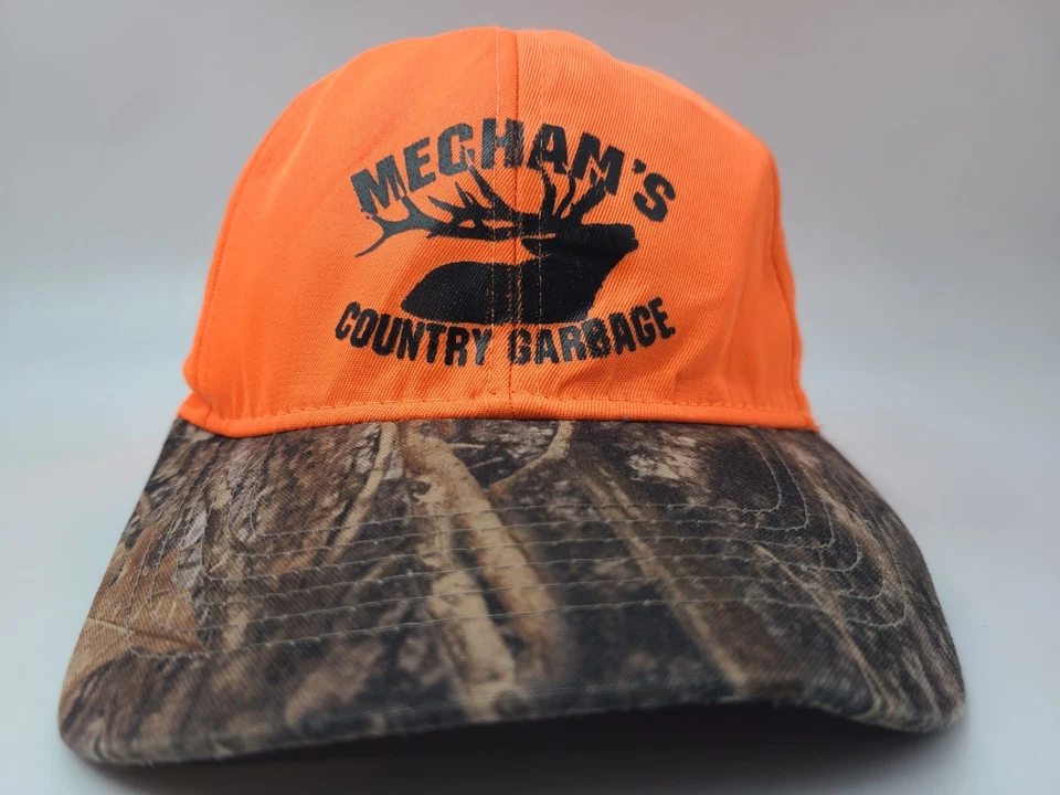 Gorra ajustable Mechams Country Garbage Blaze Safety naranja camuflaje hombres mujeres Foto 2 de 4