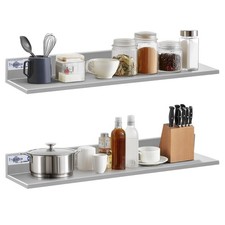 Stainless Steel Shelf Wall Mounted Commercial Stainless Steel Shelves 8.6 * 3...