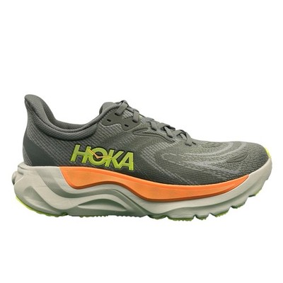 Men's 8 D - Hoka One One Arahi 8 Asphalt Gravel Gray Athletic Shoes 1168690 AHLT