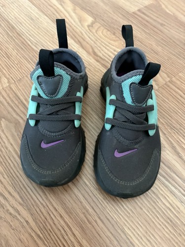 Nike Toddler Boys Gray & Aqua Slip on with Lace Sneakers size 9