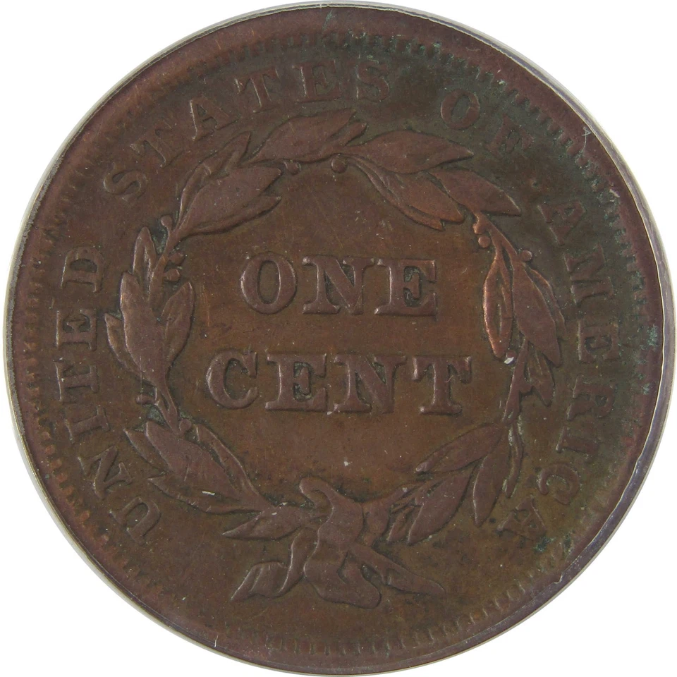 Centavo de pelo trenzado de fecha grande 1842 en estado bastante bueno 25 detalles ANACS SKU: CPC1139 Foto 4 de 4