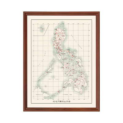 Old Map of Philippines 1910 - Vintage Philippines Art Wall D