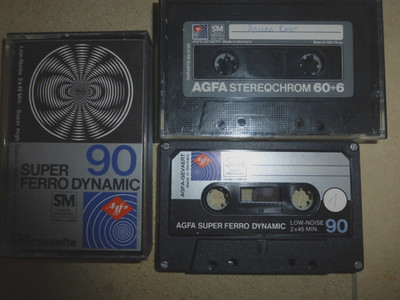 AGFA Super Ferro Dynamic 90  * Cassette Kassette +AGFA Crom 60+6