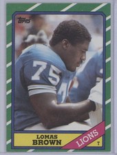 Lot of 25 Different Lomas Brown Football Cards
