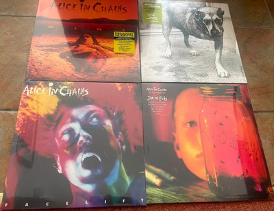 Alice In Chains 4 x Vinyl LP Lot Jar Of Flies, Self Titled, Facelift & Dirt