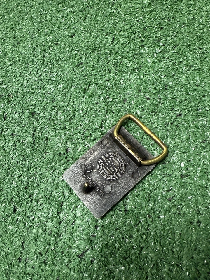 Vintage 80s Rainbow Trout BTS Solid Brass Belt Buckle Fishing Nature 1983 VTG - Image 3 of 4