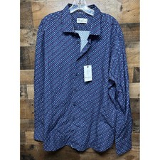 Robert Graham Men's XL Classic Fit Button Down Shirt Geometric Print Long Sleeve