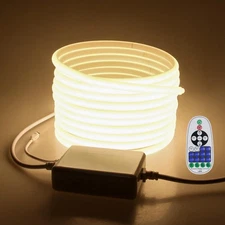 32 8 Ft Cob LED Strip Lights Outdoor Waterproof LED Rope Light Dimmable With ...