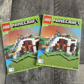 Lego 21134 Minecraft: The Waterfall Base (missing 2 pieces)