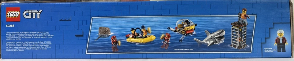 LEGO 60266 Ocean Exploration Ship City Set NUEVO Sellado Barco Flotante Retirado Foto 4 de 4