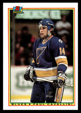 1990-91 Topps Bowman Paul Cavallini #22 St. Louis Blues NHL Hockey Base Set