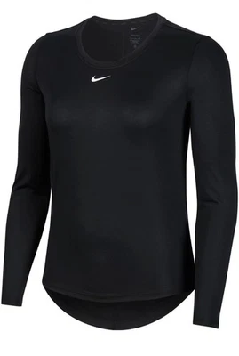 NIKE DRI-FIT Long Sleeve Top Size L (DD0641-010) Black Brand New with Tags - Image 1 of 4