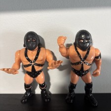 WWF Hasbro Series 2 Demolition Ax & Smash With Original Helmet Accessories 