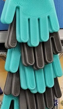 Evriholder Silicone Dish Gloves One Size Fits Most 1 Pair BPA Free New Teal