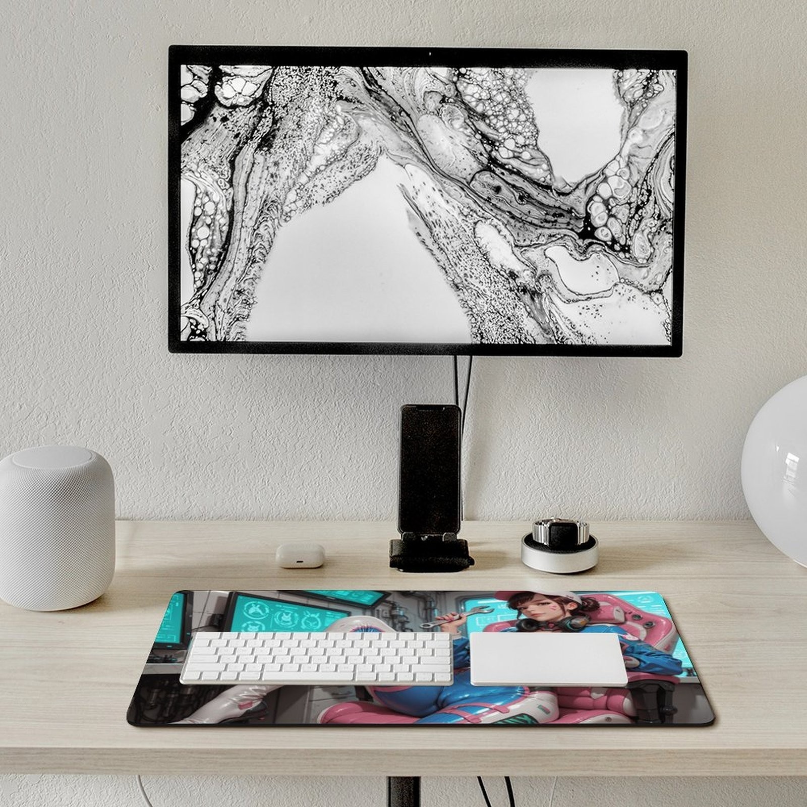 Anime Girl Keyboard Mice Mat Desk Pad Game Playmat 40x75cm