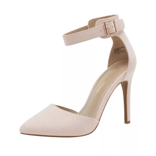 Women's Pointed Toe Ankle Strap High Heel Stiletto Wedding Party Pumps Shoes - Picture 23 of 32