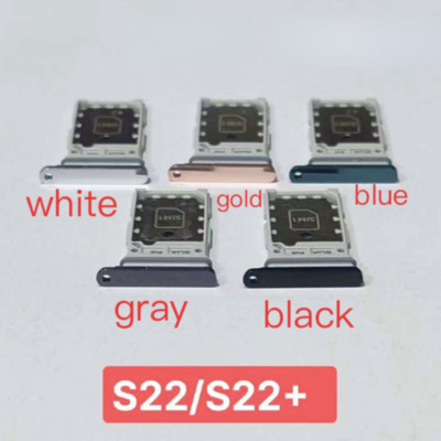 Dual SIM card tray slot holder bracket adapter For Samsung Galaxy S22 S22+ Plus