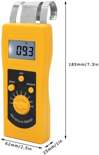Textile Moisture Meter Water Content Tester Meter For Cotton Clothes Yarn - Picture 8 of 18