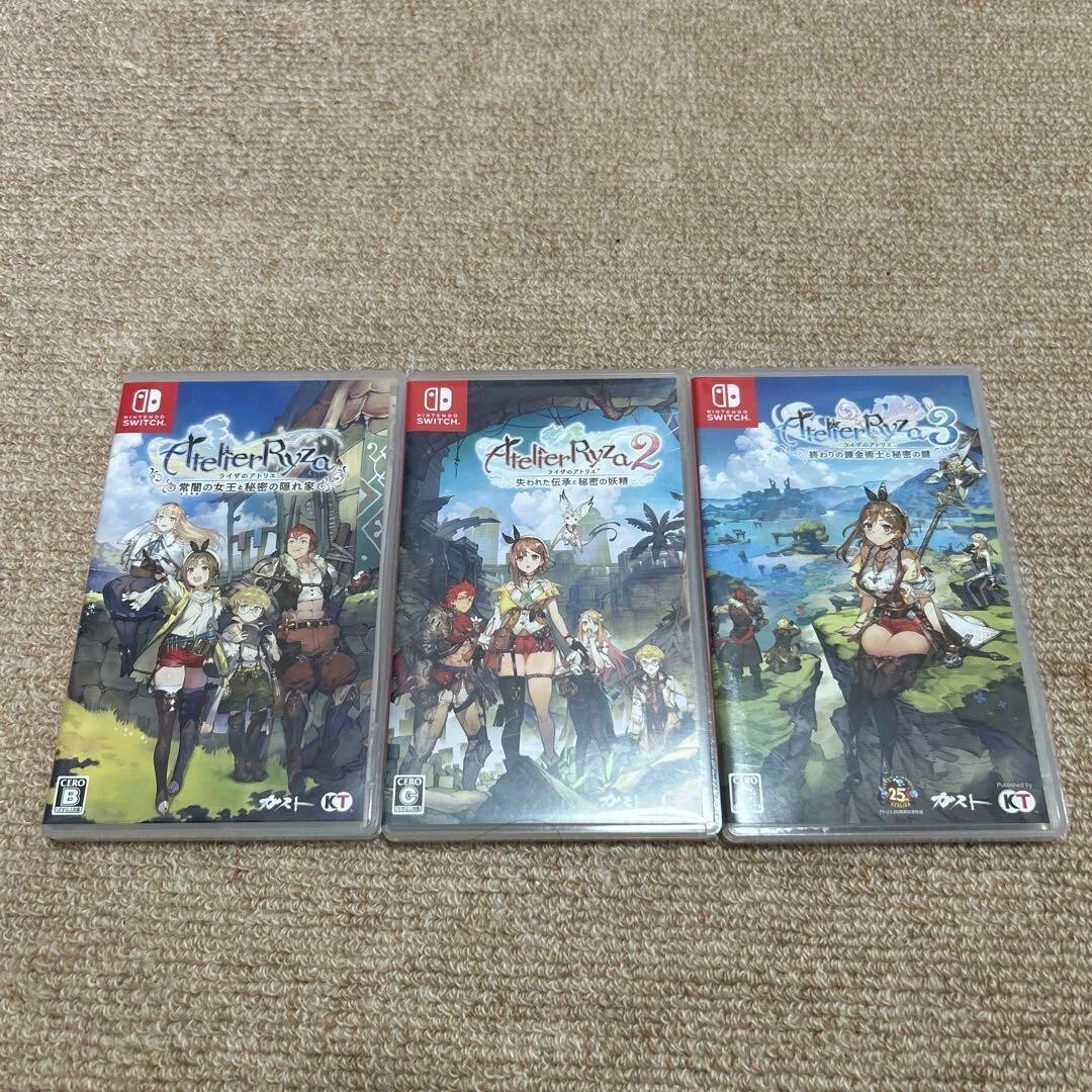 Nintendo Switch game software Atelier Ryza 1 2 3 set Gust Japan ...