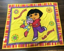 Dora the Explorer Snap Fleece Blanket Wrap Girl Kid Throw Boots Vamonos Let's Go