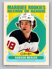 21-22 UD Series 2 Hockey O-Pee-Chee Retro Marquee Rookie 618 Dawson Mercer