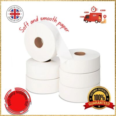Mini Jumbo Toilettenpapierrollen 2-lagig Seidenpapier 76 mm / 3'' Kern Handelsrolle