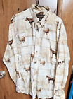 Men's Xl Western Bit & Bridle, Dress Shirt, Long Sleeve, Guc, Lot(729)