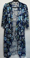 Lula Roe Colorful Simply Comfortable Long Cardigan-Duster -Kimono Size M