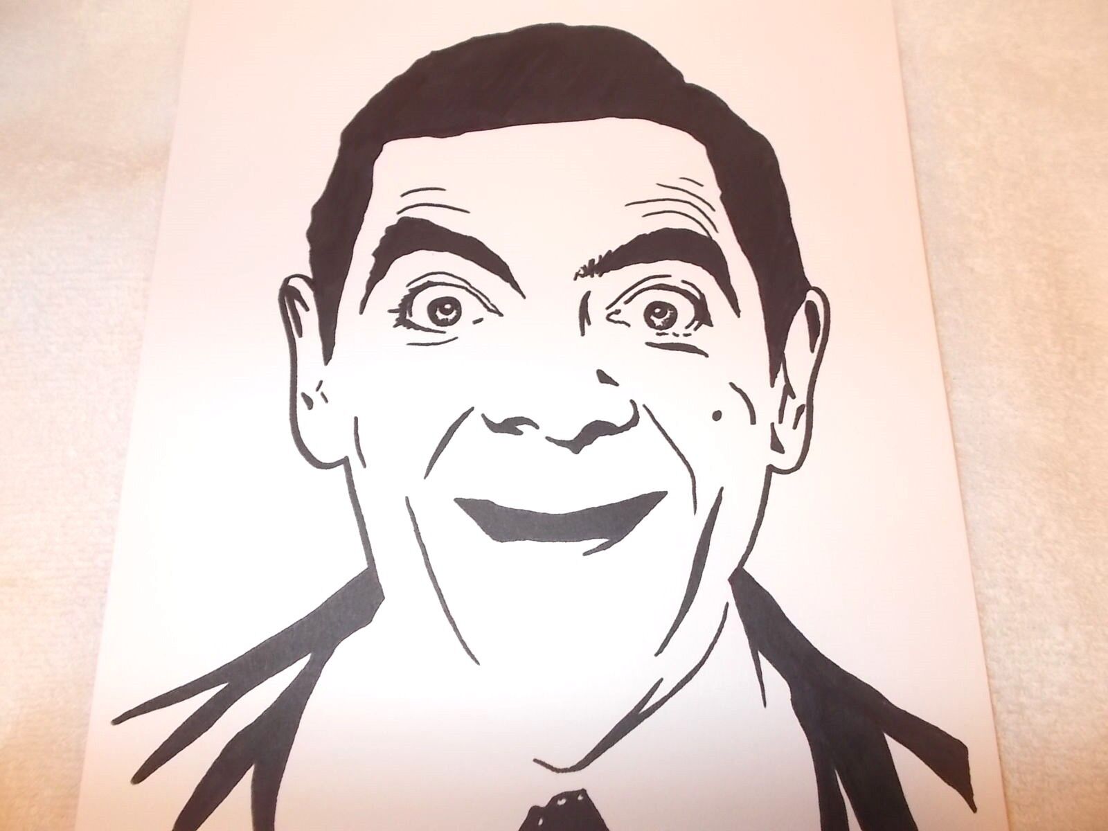 Mr Bean pencil Sketch