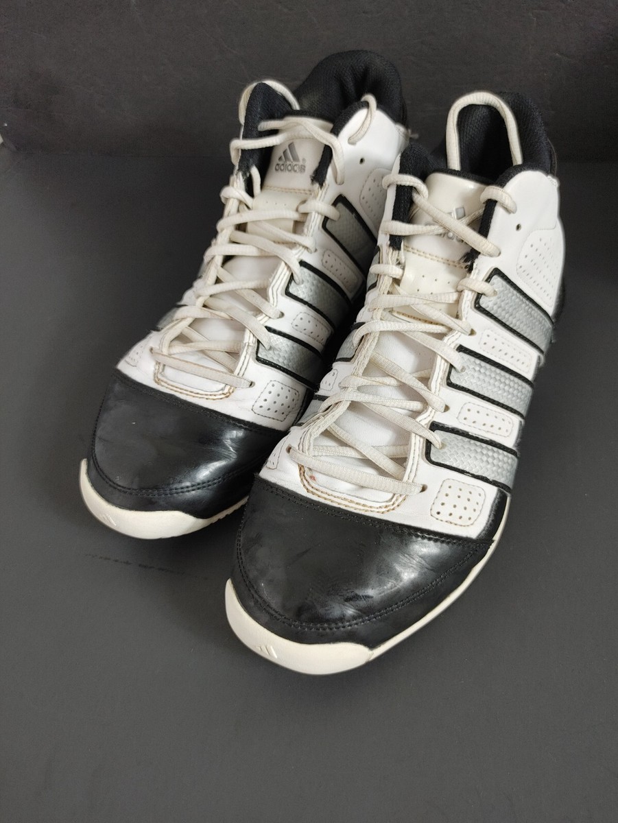 ADIDAS MENS 9 HIGH TOP BASKETBALL SHOES SNEAKERS G2311 WHITE  display picture 1