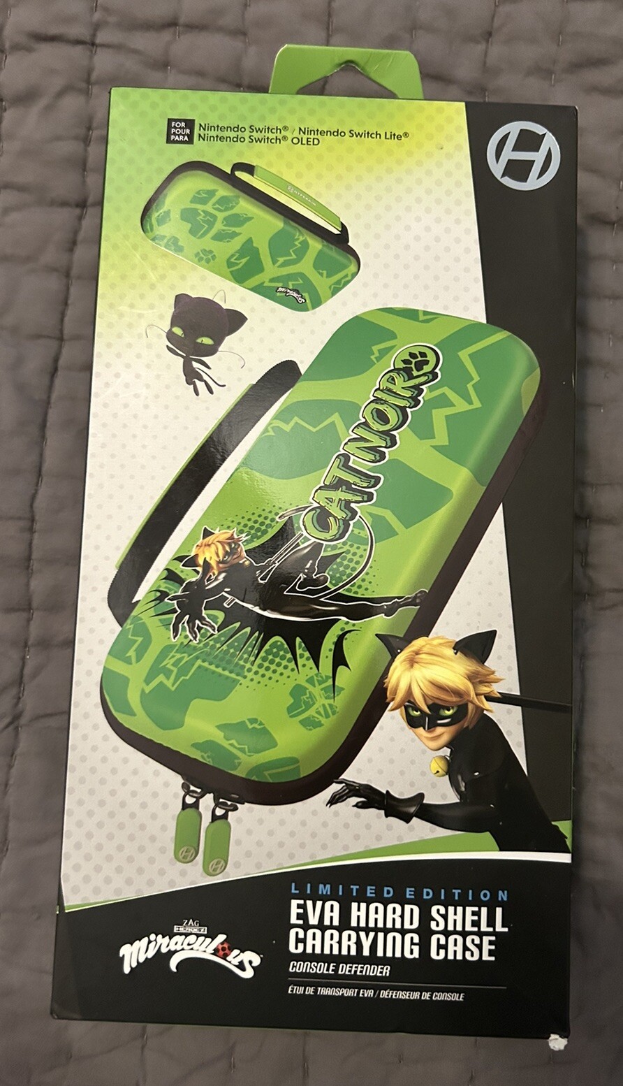 MIRACULOUS Cat Noir EVA HARD SHELL Nintendo Switch CASE Limited Edition-image