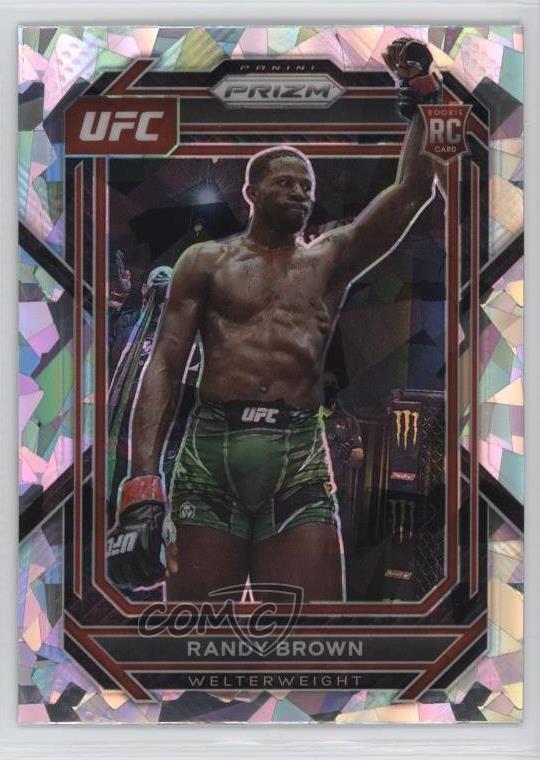 2023 Panini Prizm UFC Ice Prizm Randy Brown #106 Rookie RC