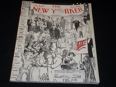 1997 DECEMBER 15 THE NEW YORKER MAGAZINE - NICE ILLUSTRATED COVER