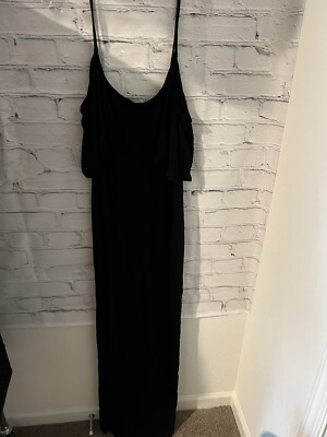 boutique all lace plunge neck maxi dress Raven Cowl Neck Dress