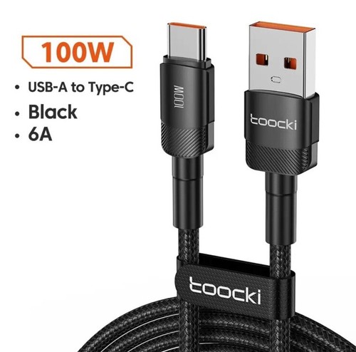 Toocki 7A USB Kabel A Zu Typ C Kabel 100W schnell Ladekabel 0.25 m - Bild 1 von 6