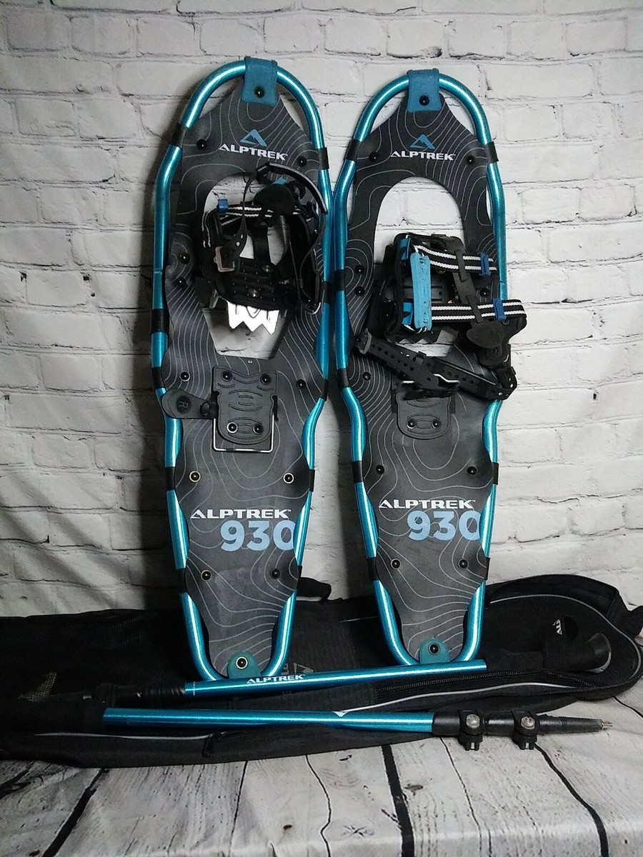 Alptrek 930 Snowshoes Full Kit with Poles Carrying Bag Up To 250