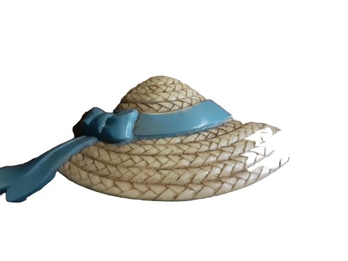 Vintage 1987 Burwood Straw Hats Wall Hanging Summer Garden Decor Set of 3 - Picture 3 of 12