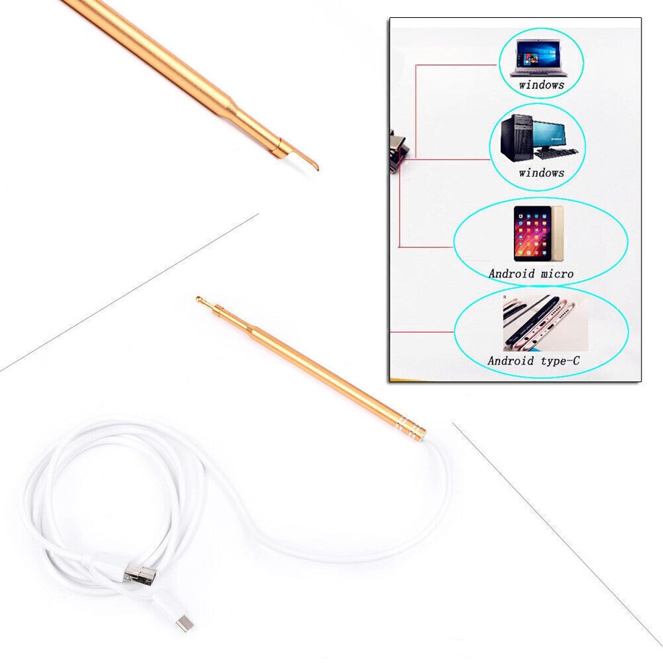 3in1 Digital Otoscope Endoscope Camera Ear Cleaning Tool Ear Spoon