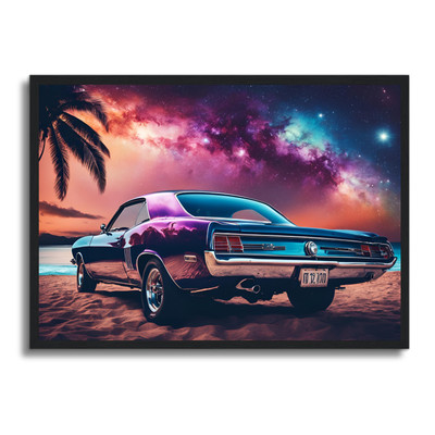 Auto Poster gerahmtes Wandbild Fahrzeug Man Cave Bild A4 - A1 Wohndeko Design