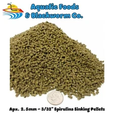 Spirulina Sinking Pellets, for Plecos, Cories, Shrimp, Bottom Grazers by Zeigler