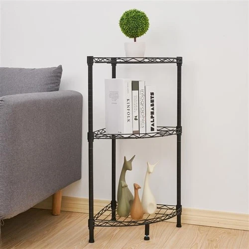 Hot sale Corner 3 Tier Layer Wire Rack Shelving Shelf Storage Home Organizer -- - Picture 3 of 6