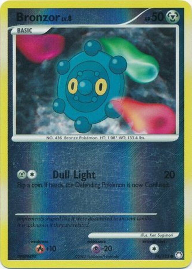 Pokemon - Bronzor - 52/100 - Common - Reverse Holo - Majestic Dawn - NM
