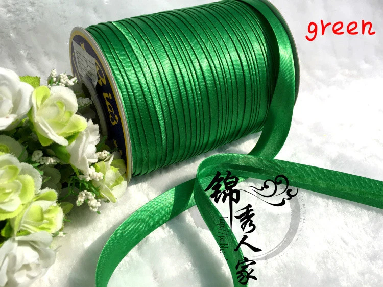 Ribbon Roll Crafts Sewing Material DIY Satin Sewing Trims Edge Bias Binding Tape - Image 3 of 4