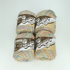 Lily 102002-222 Sugar N Cream Yarn 100 Cotton Butter cream Ombre 4 Skeins NEW