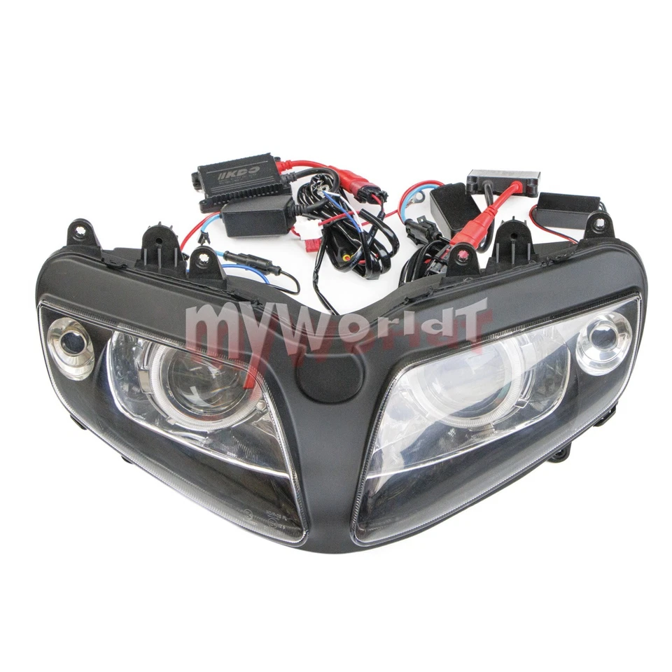 Fit For SV650S SV1000S 2003-12 Demon Angel Eye HID Projector Headlight Assembly Foto 2 de 4
