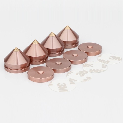 4pcs Aluminum Alloy HIFI Audio Amp Speaker Spike Cone Base Pad Isolation Feet - Photo 4/14