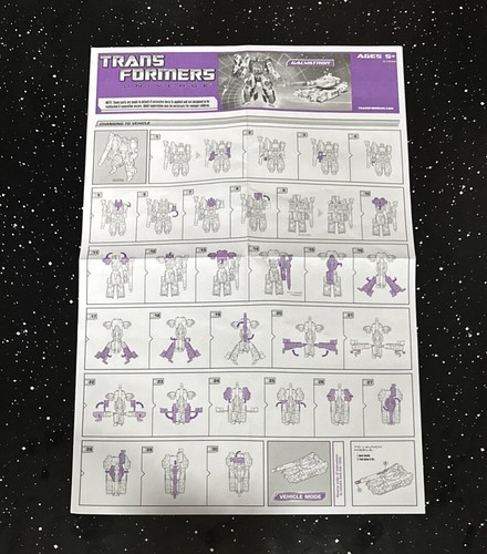 Hasbro Transformers Universe Galvatron / Cyclonus Decepticon Instruction Sheet - Picture 2 of 2