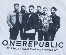 T-shirt Concert OneRepublic - Never Ending Summer Tour 2022 - Homme Taille S - Blanc