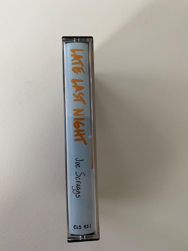 Joe Scruggs Late Last Night Cassette Shadow Play Records EX - Picture 3 of 7