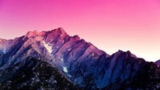 Landscape mountains nature purple sky mountain Custom Gaming Mat Desk